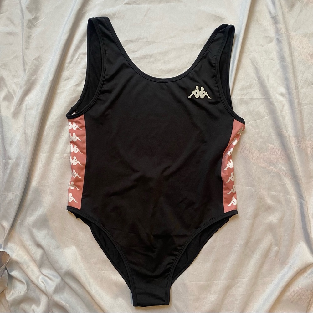 Kappa Small Black Pink One Piece Bodysuit